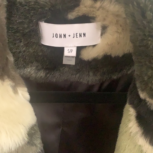 John and Jenn Faux Fur Jacket in Army - Picture 5 of 6